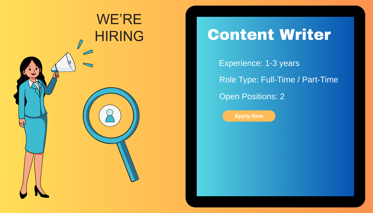 content writer job requirement
